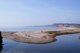Budleigh Salterton - River joins the sea